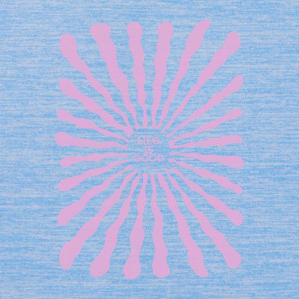 Life Is Good Women's Radiating Sun Long Sleeve Sun Crusher Hoodie