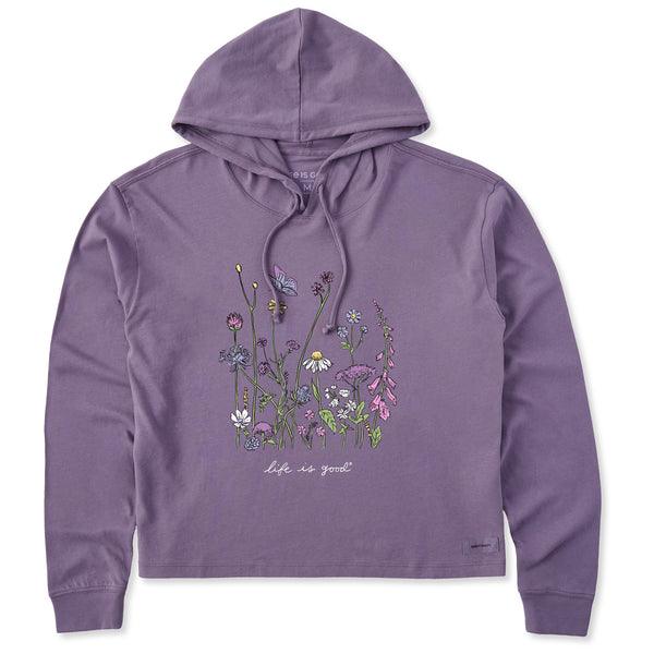 life is good Women's Realaxed Wildflowers Crusher Boxy Hoodie