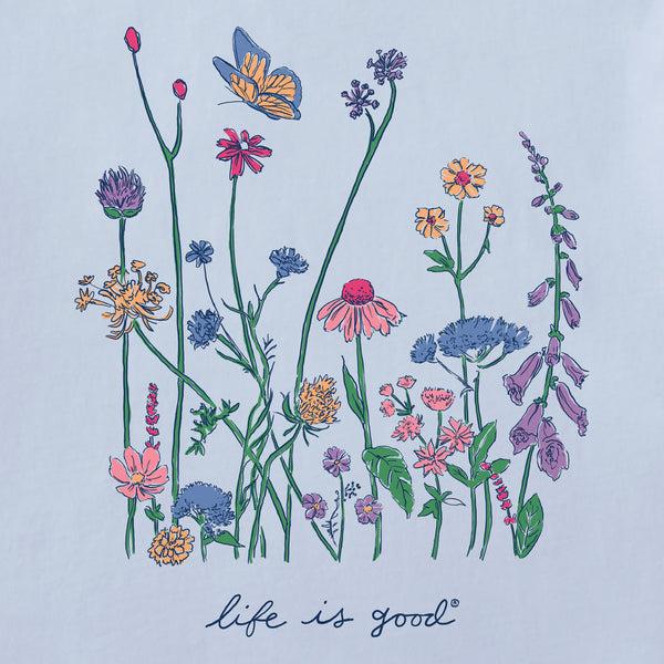 Life Is Good Women's Realaxed Wildflowers Crusher-LITE Shrunken Tee