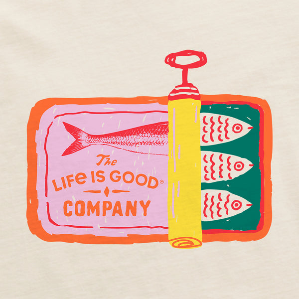 Life Is Good Women's Sardine Tin Crusher-LITE Shrunken Tee