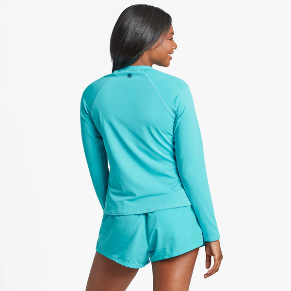 Life Is Good Women's Sea Turtle Long Sleeve Rashguard