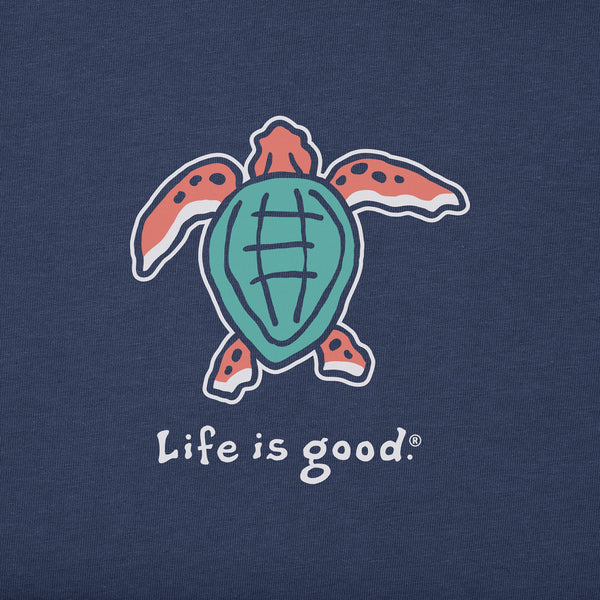 Life Is Good Women's Sea Turtle Snuggle Up Relaxed Sleep Vee