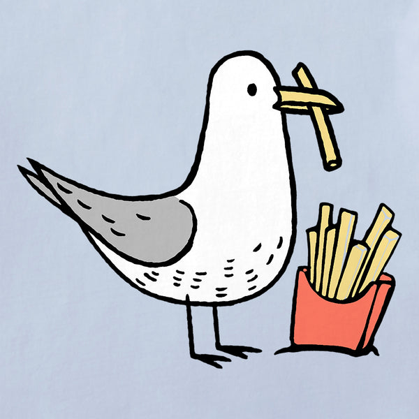 Life Is Good Women's Seagull And Fries Crusher-LITE Shrunken Tee