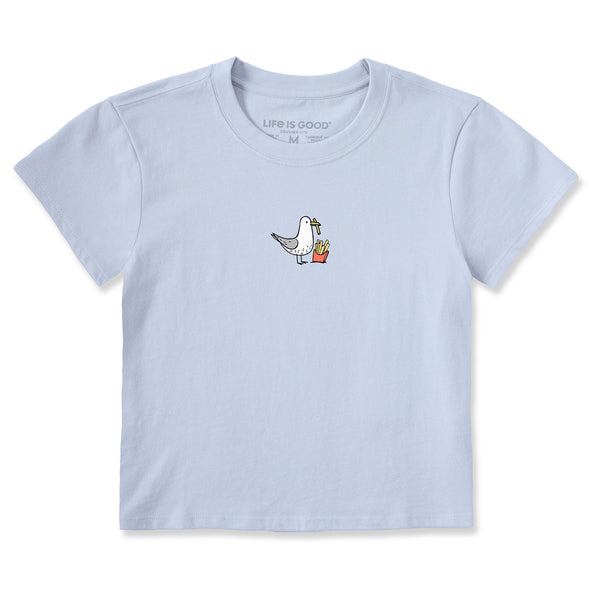 life is good Women's Seagull and Fries Crusher-LITE Shrunken Tee
