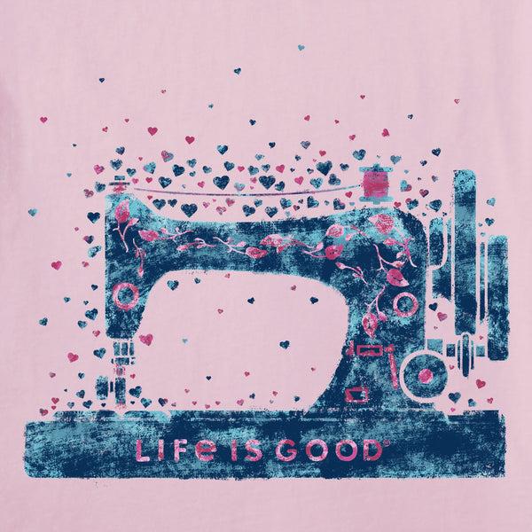 Life Is Good Women's Sew Much Love Short Sleeve Tee
