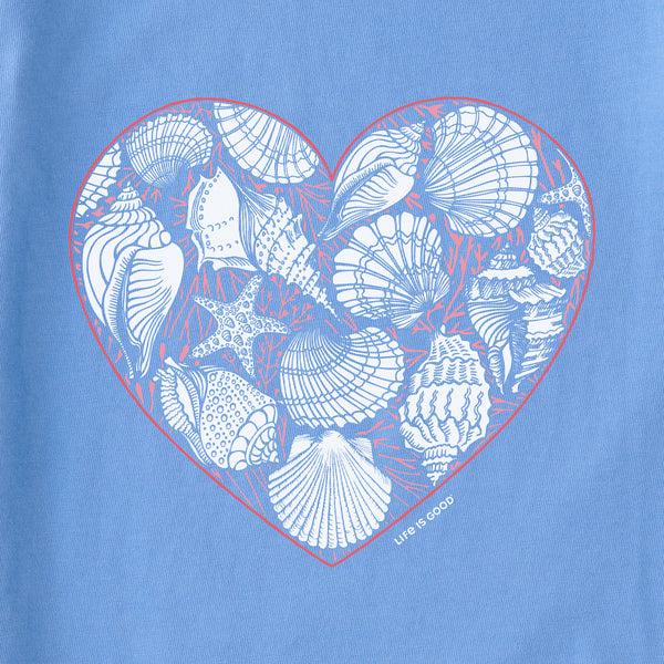 Life Is Good Women's Shell Heart Lightweight Sleep Tee