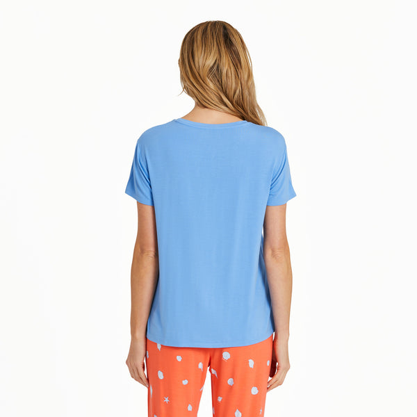 Life Is Good Women's Shell Heart Lightweight Sleep Tee