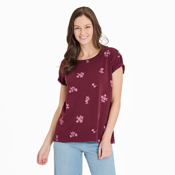 life is good Women's Simple Blossom Pattern Crusher-LITE Easy Tee