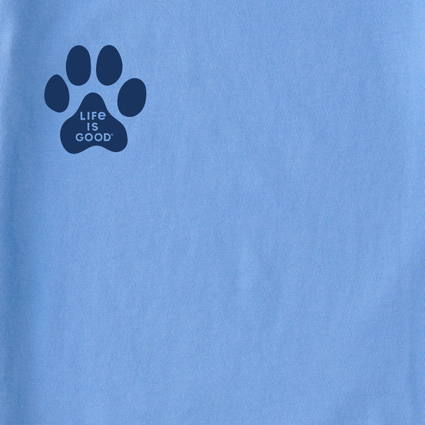 Life Is Good Women's Single Paw Short Sleeve Crusher Tee