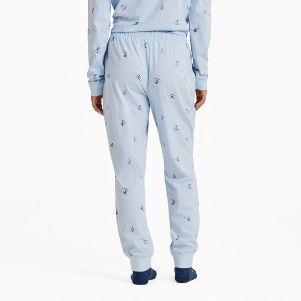 Life Is Good Women's Ski Ya Later Pattern Snuggle Up Sleep Jogger