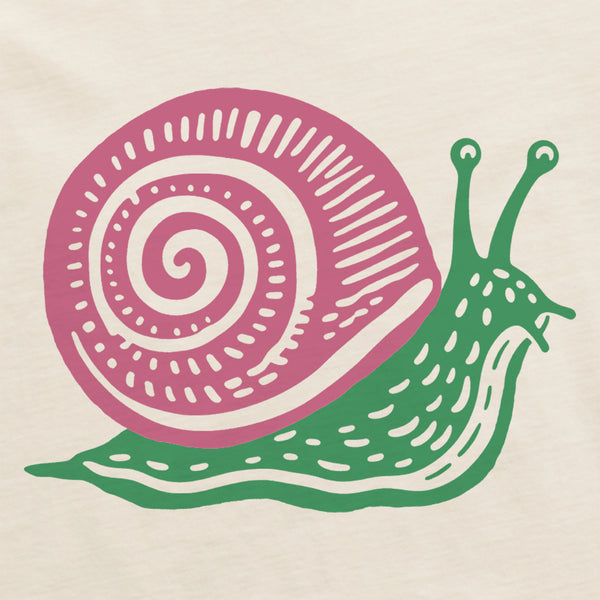 Life Is Good Women's Snail Mini Crusher-LITE Shrunken Tee