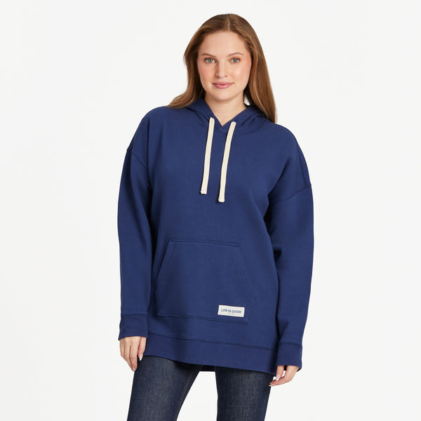 life is good Women's Solid Oversized Simply True Fleece Hoodie