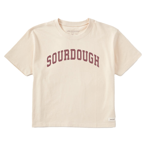 life is good Women's Sourdough Arch Short Sleeve Crusher Boxy Tee