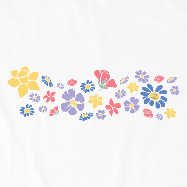 Life Is Good Women's Spring Wildflowers Pattern Crusher Tank