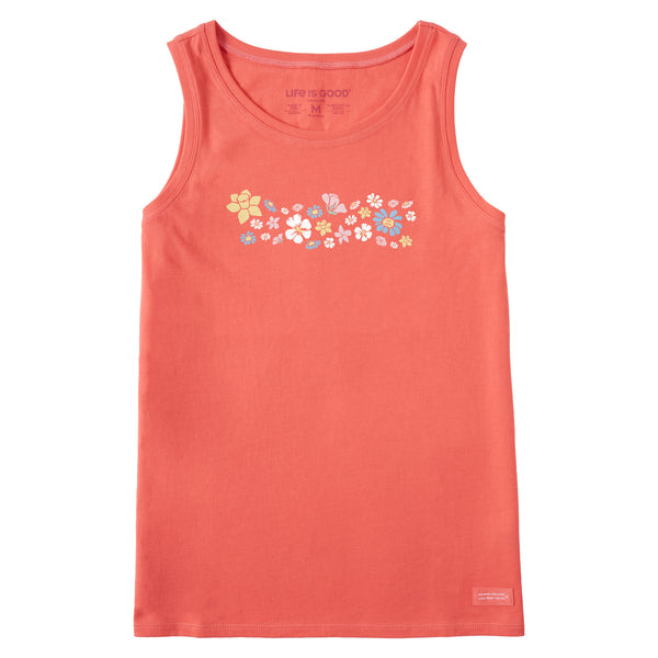 Life Is Good Women's Spring Wildflowers Pattern Crusher Tank