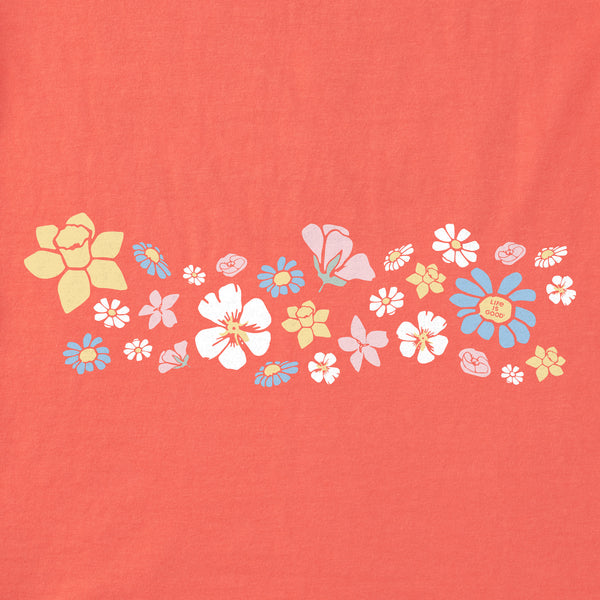 Life Is Good Women's Spring Wildflowers Pattern Crusher Tank