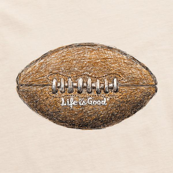 Life Is Good Women's Squiggle Football Short Sleeve Crusher Vee