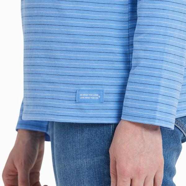 Life Is Good Women's Sun Rainbow Long Sleeve Striped Crusher-LITE Hooded Tee