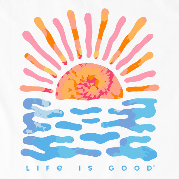 Life Is Good Women's Sun Water Tie Dye Short Sleeve Tee