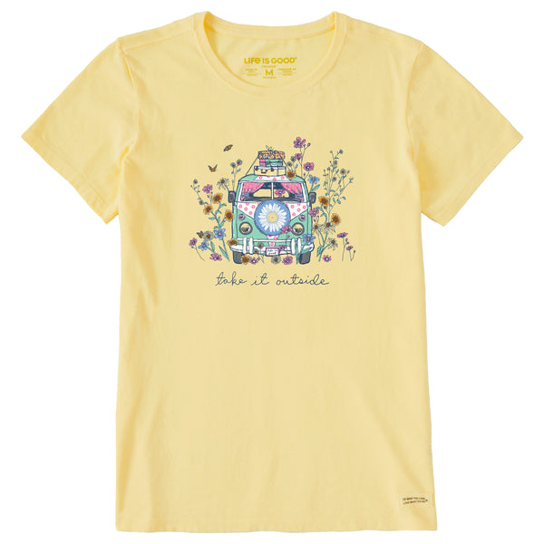 life is good Women's Take It Outside Wildflower Van Short Sleeve Tee