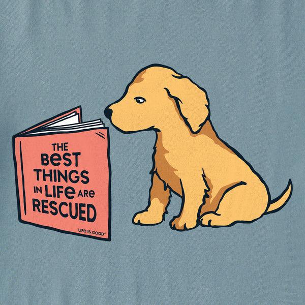 Life Is Good Women's The Best Things Are Rescued Crusher Tank