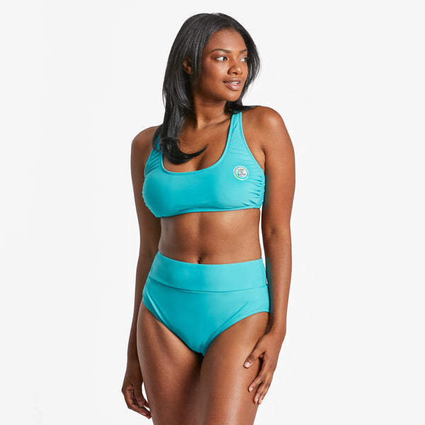 life is good Women's Tie Dye Coin Scoop Bikini Swimsuit Top