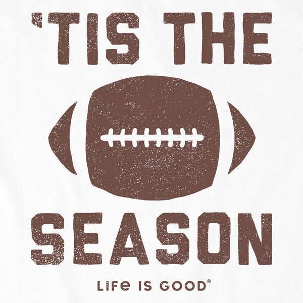 Life Is Good Women's Tis The Football Season Short Sleeve Crusher Tee