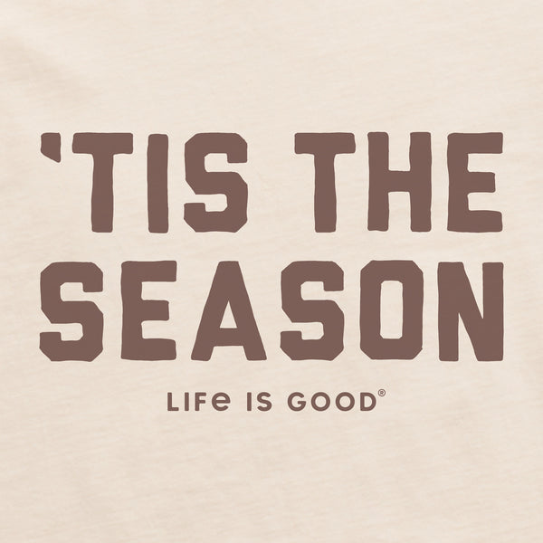 Life Is Good Women's 'Tis The Season Football Long Sleeve Crusher Tee