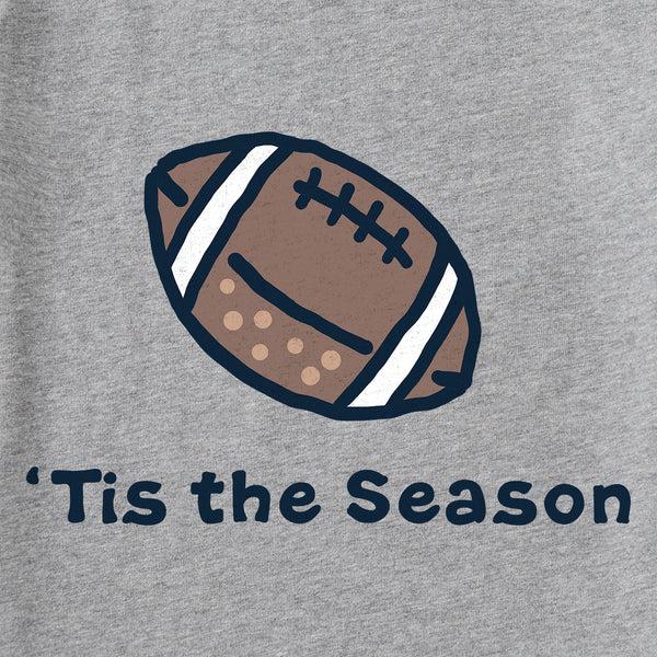 Life Is Good Women's Tis The Season Football Short Sleeve Tee