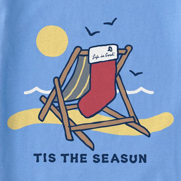 Life Is Good Women's Tis The Seasun Short Sleeve Crusher-LITE Vee