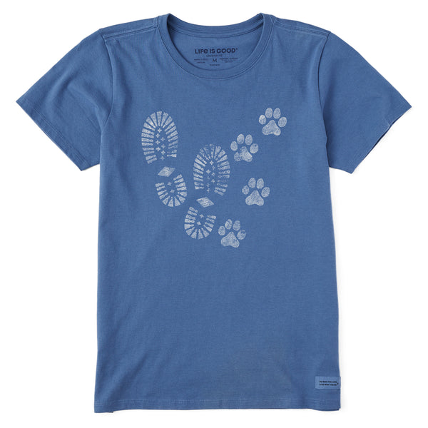 life is good Women's Trails u0026 Tails Short Sleeve Crusher Tee