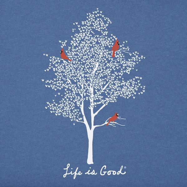 Life Is Good Women's Tree Cardinals Long Sleeve Crusher Tee