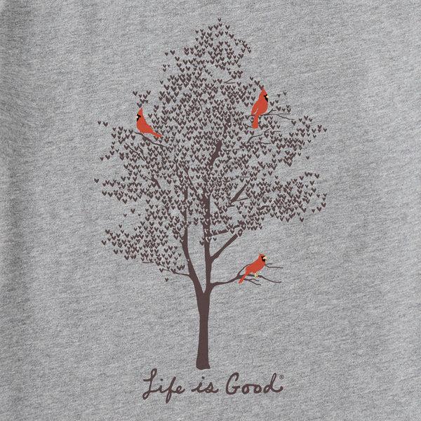 Life Is Good Women's Tree Cardinals Long Sleeve Crusher Tee