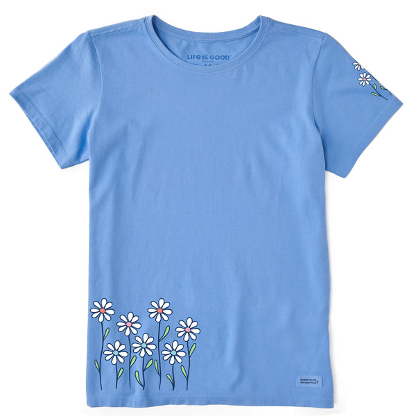 Life Is Good Women's Vintage Daisy Garden Short Sleeve Crusher Tee