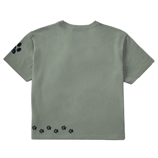 Life Is Good Women's Walking Paws Short Sleeve Crusher Boxy Tee