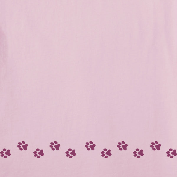 Life Is Good Women's Walking Paws Short Sleeve Crusher Vee