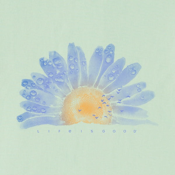 Life Is Good Women's Watercolor Daisy Short Sleeve Tee