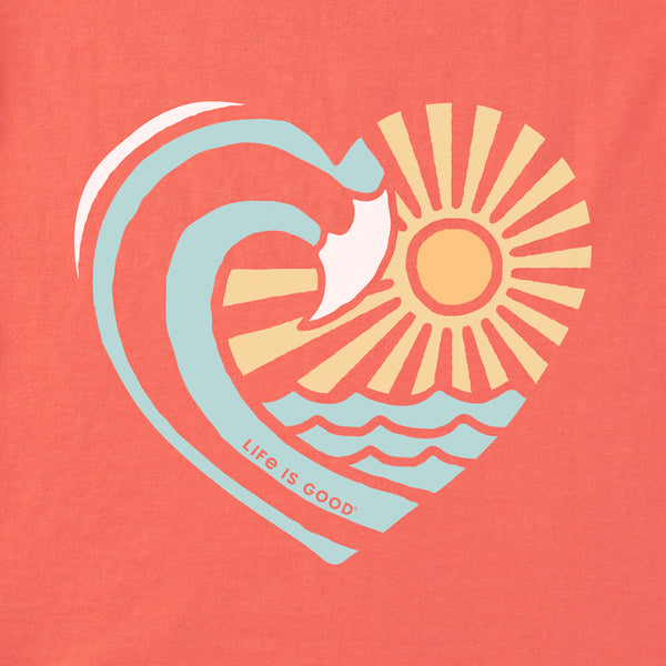 Life Is Good Women's Waveheart Long Sleeve Crusher-LITE Hooded Tee