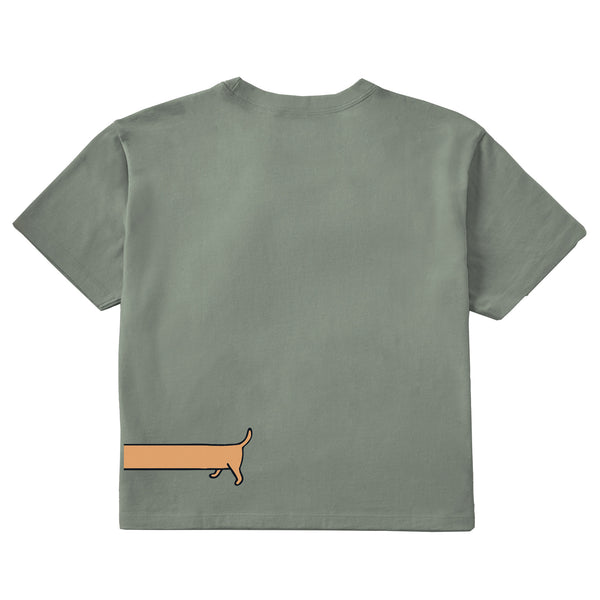 Life Is Good Women's Weenie Dog Short Sleeve Crusher Boxy Tee