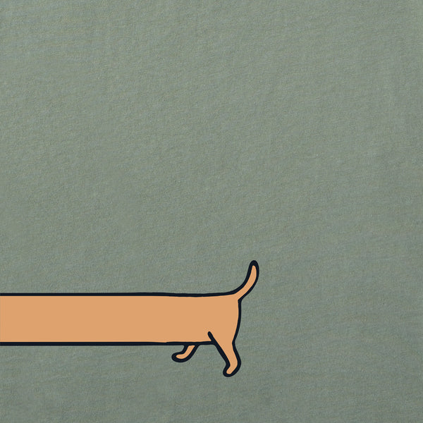 Life Is Good Women's Weenie Dog Short Sleeve Crusher Boxy Tee