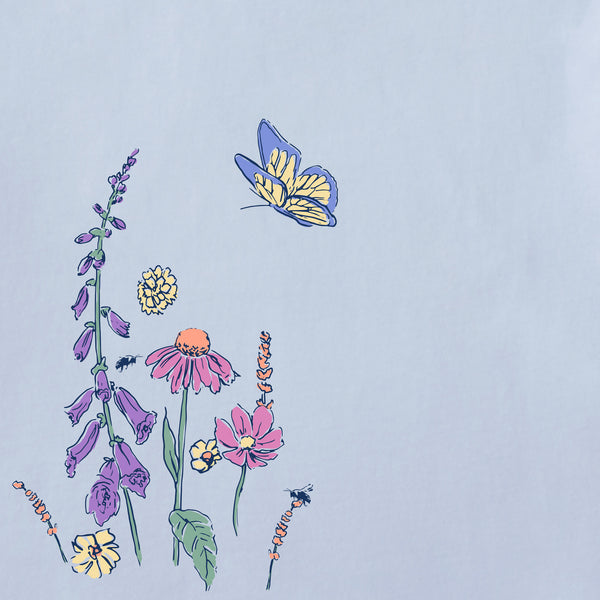 Life Is Good Women's Wildflower Butterfly Garden Short Sleeve Crusher Tee