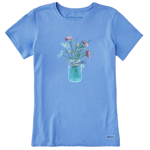 life is good Women's Wildflower Jar Short Sleeve Tee