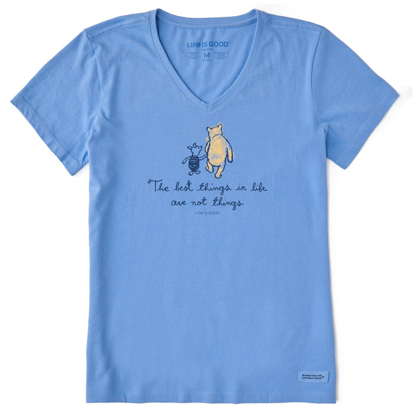 Life Is Good Women's Winnie Best Things Short Sleeve Vee