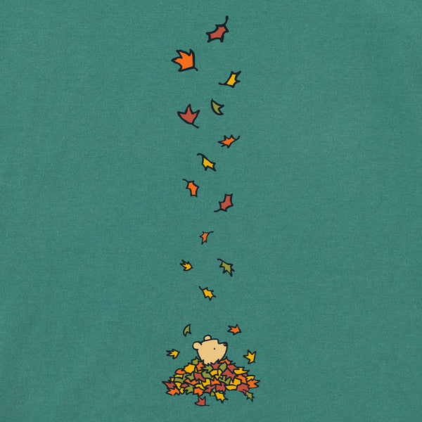 Life Is Good Women's Winnie Falling Leaves Long Sleeve Crusher Tee