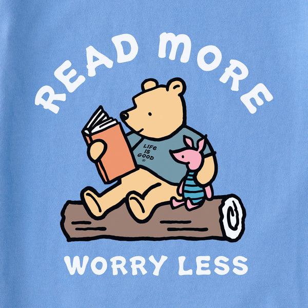 Life Is Good Women's Winnie Read More Worry Less Short Sleeve Crusher Tee