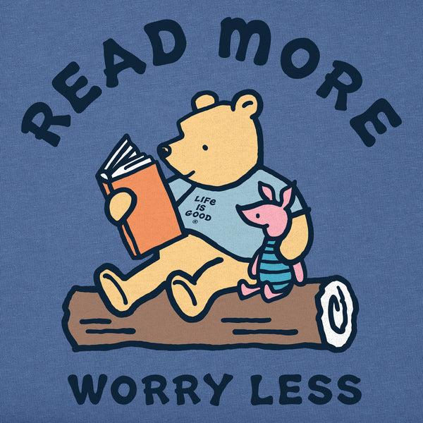 Life Is Good Women's Winnie Read More Worry Less Short Sleeve Crusher Tee