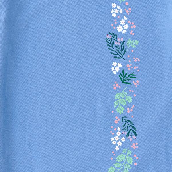 Life Is Good Women's Winter Flowers Heart Long Sleeve Crusher Vee