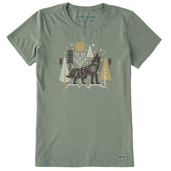 life is good Women's Winter Wolf Short Sleeve Crusher Tee