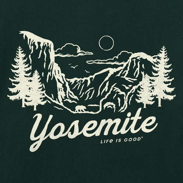 Life Is Good Women's Yosemite Hand Drawn Scene Short Sleeve Crusher Tee
