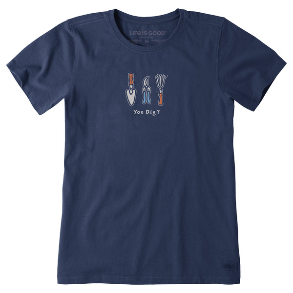 life is good Women's You Dig? Short Sleeve Crusher Tee
